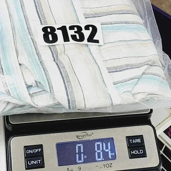 Tasso Elba Cotton Button down Short sleeve Striped Men's Casual Shirt L - Picture 6 of 6